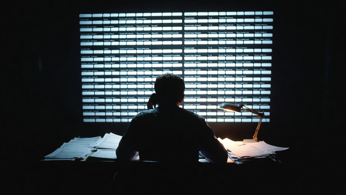 A sales rep at a desk after a call, facing a wall of empty CRM fields